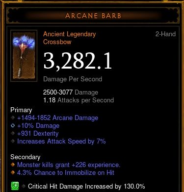 ARCANE BARB